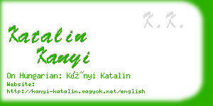 katalin kanyi business card